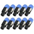 thumbnail image 1 of 10pcs Speakon Connector 2 Pole Male Plug Compatible For Audio Loudspeaker Cable Ft, 1 of 5