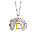 thumbnail image 1 of E Alphabet Fraise Fruit Mignon Motif Tournesol Collier Pendentif Médaillon Bijoux, 1 of 3