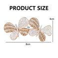 thumbnail image 3 of Vintage Glitter Sparkly Hair Barrettes, Crystal Flower Hair Clips French Vintage Barrettes, Rhinestone Metal, 3 of 5