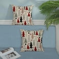 thumbnail image 3 of Christmas Pillow Covers 20x20 Inch 2 Pcs Red Black Geometric Christmas Tree Decor Throw Pillows Winter Snowflakes Xmas Farmhouse Decorations Pillowcase Linen Cushion Cover for Couch Sofa Bed, 3 of 6