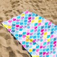 thumbnail image 5 of Suncoda Microfiber Beach Towel Oversized Lightweight Quick Dry Colorful Beach Towel Sand Proof Absorbent Beach Blanket Multi-Purpose Towel for Travel Swimming Pool 27x59 inch, 5 of 8