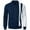 Navy, variant on WREESH Men's Lightweight Windproof Track Jacket - Full Zip Up Sweatshirt with Color Block Design, Breathable Polyester for Fall Running/Training