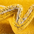 thumbnail image 4 of Unique Loom Kai Collection Area Rug - Warrior (4' Round Yellow/Ivory), 4 of 7