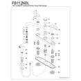 thumbnail image 3 of Kingston FB112NDL NuvoFusion Two-Handle 4-Hole 8" Centerset Kitchen Faucet with Side Sprayer in Polished Chrome, 3 of 4