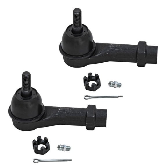 Detroit Axle - Pair Front Outer Tie Rods for 2015-2020 Ford Mustang, 2 Outer Tie Rod End Links 2016 2017 2018 2019 Replacement