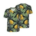 thumbnail image 3 of Daiia Citrus Fruits Elegant Lemons Mens Baseball Jersey Button Down Shirts Short Sleeve Sports Uniforms-Medium, 3 of 9