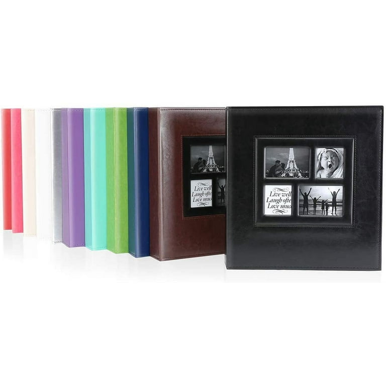 Photo Album 4x6 500 Pockets Photos, Holds 500 Horizontal and Vertical Photos Extra Large Capacity Family Wedding Vacation Picture Albums