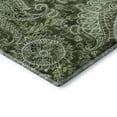 thumbnail image 3 of Addison Rugs Mayfield Premium Machine Washable Transitional Swirl Olive Round Rug, 8' x 8', 3 of 5