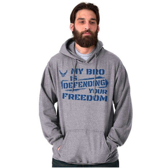 US Air Force My Bro Defending Freedom Hoodie Sweatshirt Women Men Brisco Brands S