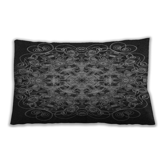 Ahgly Company Indoor Rectangular Contemporary Lumbar Throw Pillow, 13 inch by 19 inch