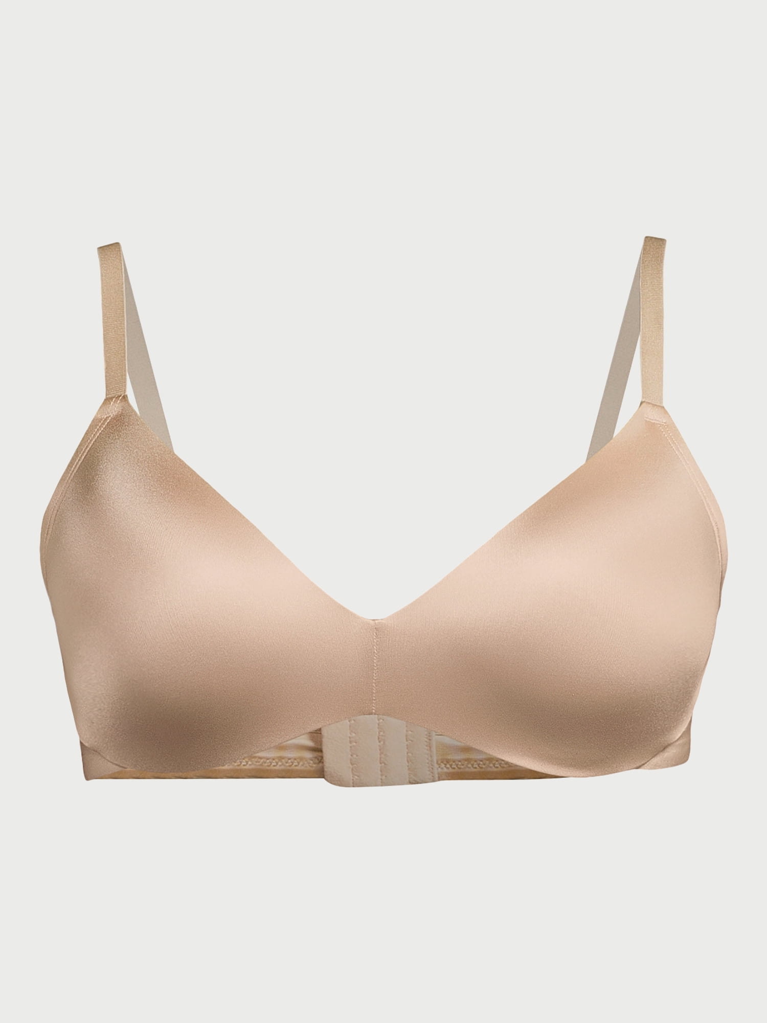 Joyspun Women's Glossy Shine Wirefree Bra, Sizes S to 3XL