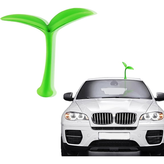 FREECOZYER Vivid 3D Green Bean PU Material Sprouts Car Ornament