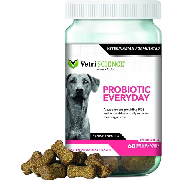 Suplemento Probiótico Todos los Días para Perros Salud Digestiva 60 Masticables VETRISCIENCE Laboratories VEL-646646477S