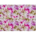 thumbnail image 2 of Zelouf Water Floral Print On Swirl Pleated Charmeuse  , Sewing, DIY, Crafts Fabric by the Yard, Purp/fuchs/grn, 7 Yard, 2 of 2