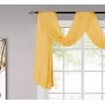 thumbnail image 2 of Plume D' Home Sheer Scarf Valance (216" Width × 37" Length) (Mustard Yellow), 2 of 5