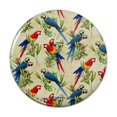thumbnail image 1 of Macaws Parrots Jungle Rainforest Pattern Pinback Button Pin, 1 of 5