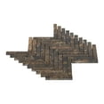thumbnail image 2 of Modket TDH384NS Brown Emperador Dark Marble Stone Herringbone Mosaic Tile Kitchen Backsplash, 2 of 5