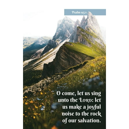 B&H Publishing 381481 O Come Let Us Sing Unto The Lord Psalm 951 KJV Bulletin - Pack of 100