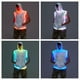 thumbnail image 4 of Camiseta sin mangas con capucha con iluminación LED para hombre, color blanco LEDPATY, 4 of 8