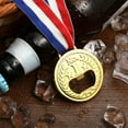 thumbnail image 2 of KAKOWELY Medal Bottle Opener 4pcs Easy to Use Bottle Opener Metal Beer Opener Medal Shaped Beer Opener Creative Bottle Opener with Neck Ribbon Bottle Opening Tools, 2 of 5