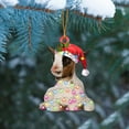 thumbnail image 2 of Uutvmp Christmas Animal Decoration, Christmas Ornaments, Christmas Tree Hanging Ornaments, Goat Duck Cat Panda Cow Acrylic Reusable Xmas Tree Ornament Pendant for Holiday Party Home Decor Gift, 2 of 4