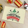 thumbnail image 1 of Festive Christmas Tree and Santa Design Floor Mat for Dirt Non- Carpet, 1 of 6