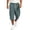 Dark Blue, variant on Men's Plaid Capri Cargo Pants Daily Street Check Pattern Breathable Woven Fabric Big Side Cargo Pockets Athletic Cropped Shorts Yellow M