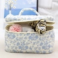 thumbnail image 3 of Bolsa de maquillaje PAZIMIIK, funda de viaje acolchada grande de algodón, azul, 3 of 6