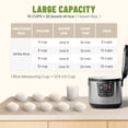 thumbnail image 4 of MOOSUM 20 Cup Cooked (10 cup uncooked) Rice Cooker with 8 Functions, Healthy Cooking Ceramic Coating Pot, Removable Inner Coverwith Steamer, Silver, 4 of 6