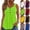 #02 Fluorescent Green, variant on Ruched Bust Camisole Tops for Women Summer Wide Strap Empire Waist Tank Tops Soft Drapey Flowy Hide Belly Vacation Shirts,XL,#02 Black