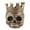 Bronze Coffee, variant on Happydeer Halloween Crown Skull Candle Holder Votive Tealight Candle Stand Living Room Bathroom Candlestick Decoration Table Centerpiece Ornament (Black)