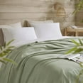 thumbnail image 5 of Regency Heights Cozy Bamboo Cotton Blanket, Lightweight Blanket for Sofa Couch, All Season Breathable Bed Blanket for Hot Sleepers with Diamond Jacquard, Twin, Sage Green, 5 of 13