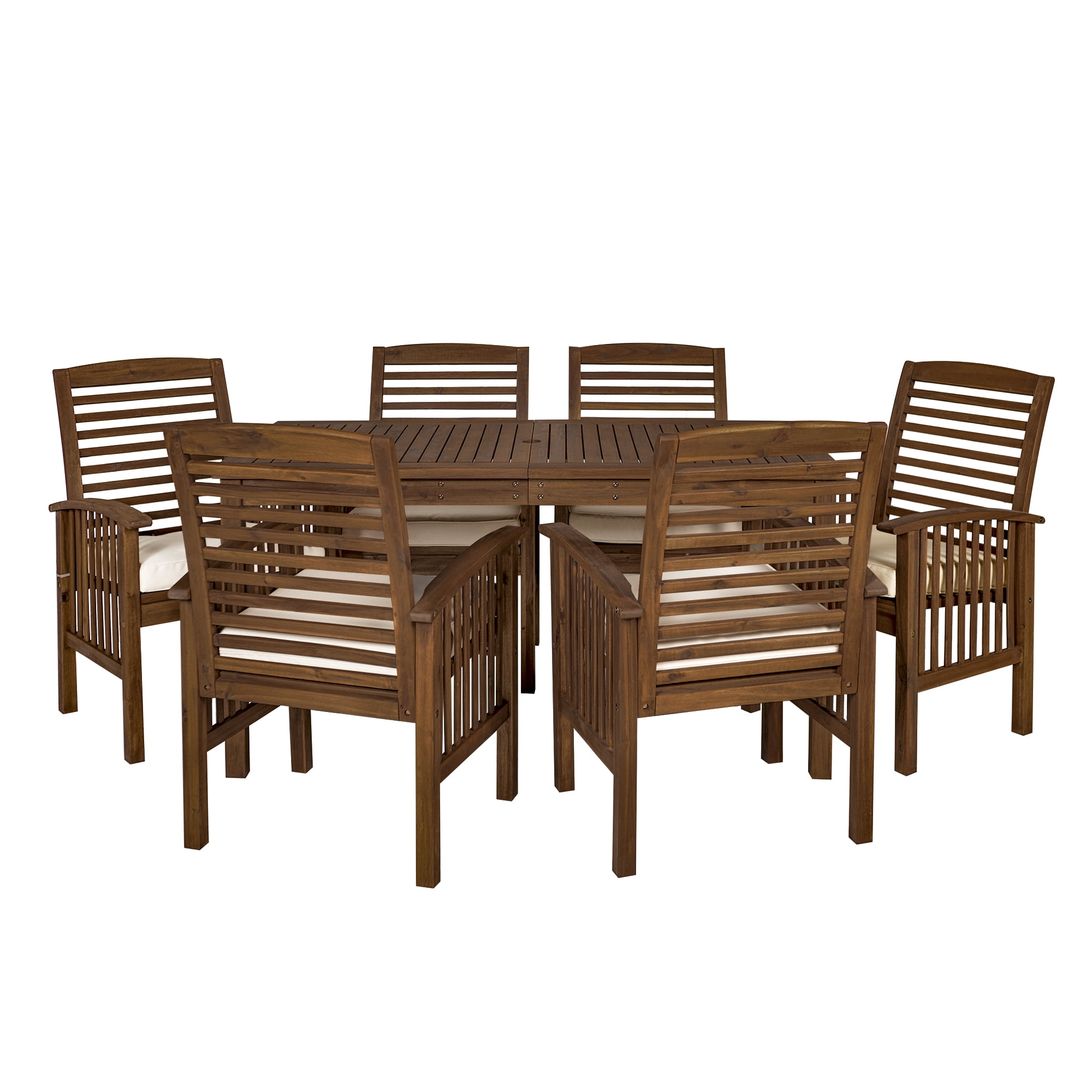 Manor Park Outdoor Patio Dining Set, 7 Piece, Multiple Colors and