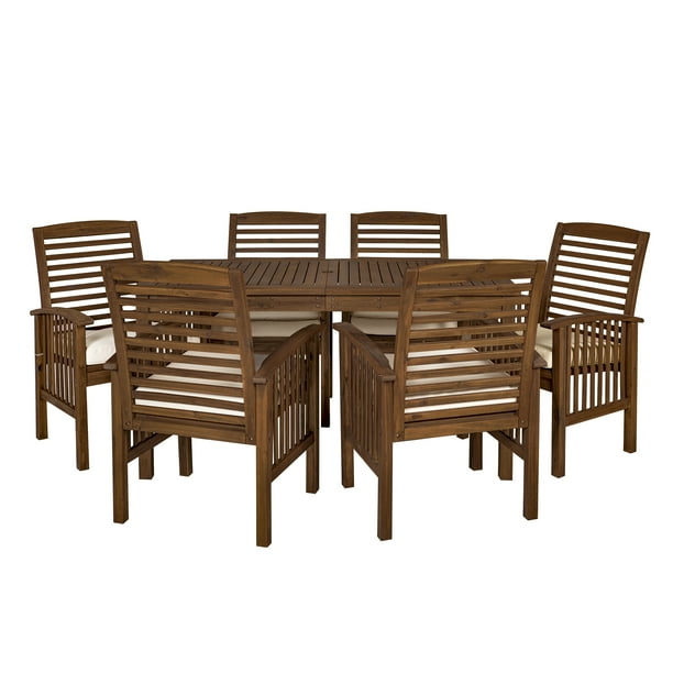 Manor Park Outdoor Patio Dining Set, 7 Piece, Multiple Colors and Styles