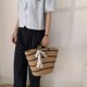 thumbnail image 5 of Bolso de mano tejido de paja para mujer bolso trenzado de paja bolsos de mano para fiesta y vacaciones, 5 of 7