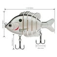 thumbnail image 4 of Bassdash SwimPanfish Multi Jointed Panfish Bluegill Swimbaits Hard Topwater Bass Lures Fishing Lure Crank Saltwater 3.5in/0.85oz, 4 of 7
