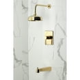 thumbnail image 2 of Kingston Brass KB6342DL Concord Single-Handle Pressure Balanced Tub and Shower Faucet, Polished Brass, 2 of 7