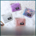 thumbnail image 4 of Monedero de PVC transparente para colgar en el cuello, tarjetero para autobús, juego de billetera pequeña plegable, juego de identificación de estudiante, 4 of 5