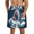 thumbnail image 1 of Fotbe Shark Trajes de Baño Estampados para Hombre, Shorts de Verano de Secado Rápido, Ropa de Playa, Bañadores-Medium, 1 of 6