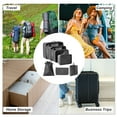 thumbnail image 4 of Unique Bargains 7 Pcs Portable Packing Cube Set for Luggage Black, 4 of 6
