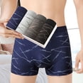 thumbnail image 2 of Lote de 4 calzoncillos tipo bóxer deportivos para hombre, suaves y transpirables, sexys, cómodos, con estampado de moda, 2 of 5
