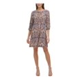 thumbnail image 1 of Tommy Hilfiger Women's Shift Dress, Sky Captain/Sand, 6, 1 of 3