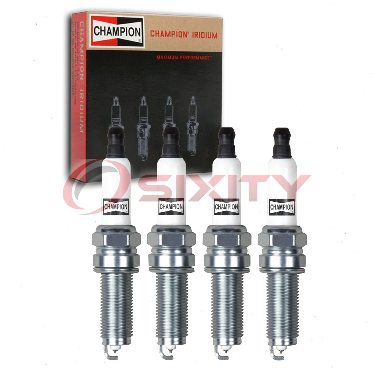 4 pc Champion 9407 Iridium Spark Plugs for 12290-R70-A01 12290-R70-A02 12290-R71-L01 DILZKR7A11G ILZKR7B11 ILZKR7B11S RER8ZWYCB4 Ignition Wire Secondary