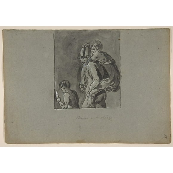 Aeneas and Anchises Poster Print by Leonaert Bramer (Dutch, Delft 1596 �1674 Delft) (18 x 24)