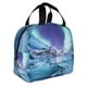 thumbnail image 2 of Easygdp Night At Lake Aurora 1 Bolsa Térmica Premium - Tela Oxford Impermeable, Gran Capacidad, Bolsillo Frontal, Unisex para Trabajo, Escuela, Actividades al Aire Libre y Picnics, 2 of 8
