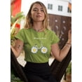 thumbnail image 2 of Daisy Bicycle Spring Air T-Shirt Women -Image by Shutterstock, Female 5X-Large, 2 of 4