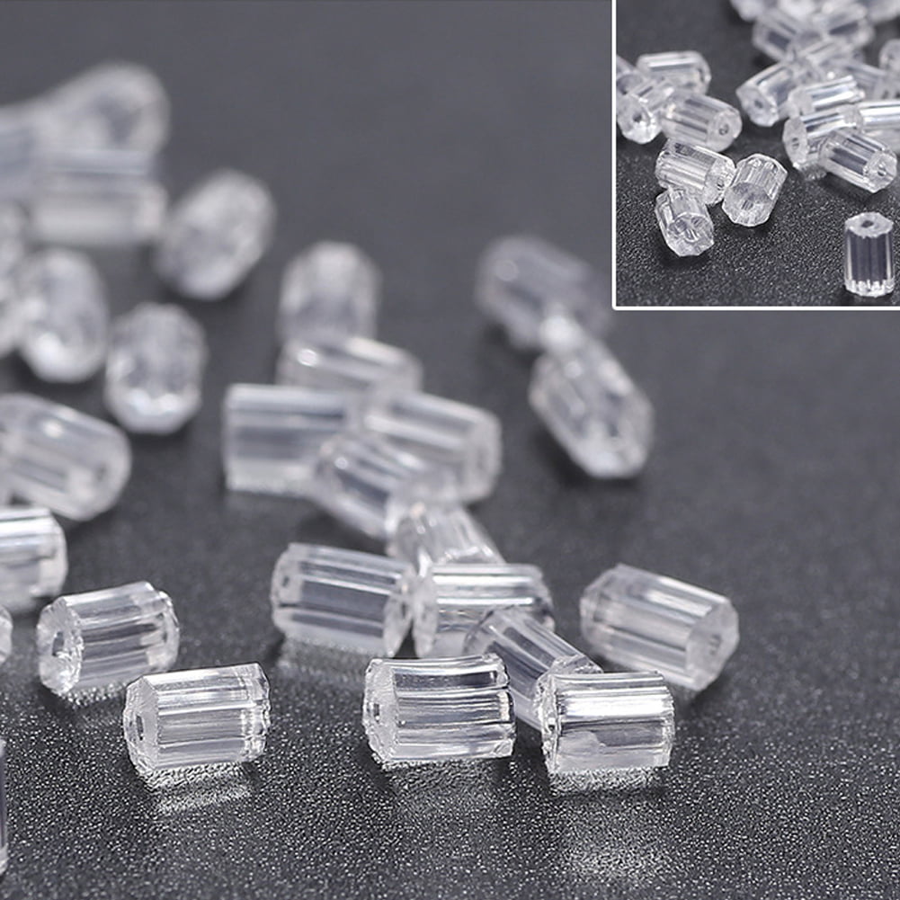 Craft Medley Rubber Tube Earring Stoppers 3.5mm 180/Pkg-Clear | Michaels