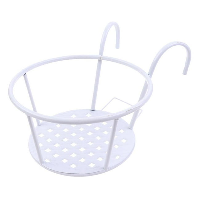 Maceteros de colgante Soportes de s de pntas Estantes de hierro Soporte en s Balcón montado Cestas de Baoblaze Soporte para colgar florero floral