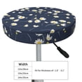 thumbnail image 4 of Disketp Daisies Flowers Funda Redonda para Taburete, Funda de Cojín para Silla de Bar Suave y Elástica-14 inch, 4 of 7