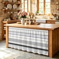 thumbnail image 3 of Gray Ombre Stripes Cabinet Curtains 28" W x 51" L, Lines Art Under-Desk Privacy Dust Proof Drape Dishwasher Curtain Sink Skirt for Kitchen Closet Bathroom Laundry, 3 of 9